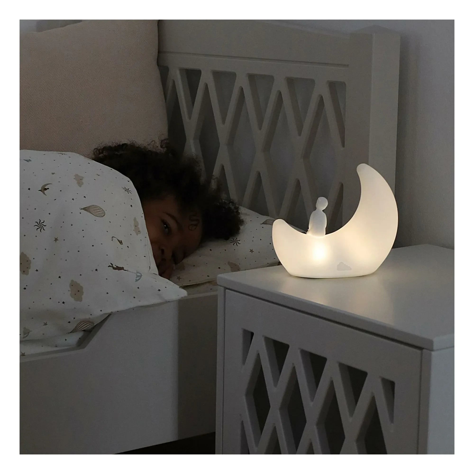Cam Cam - Moonlight Night Light | White