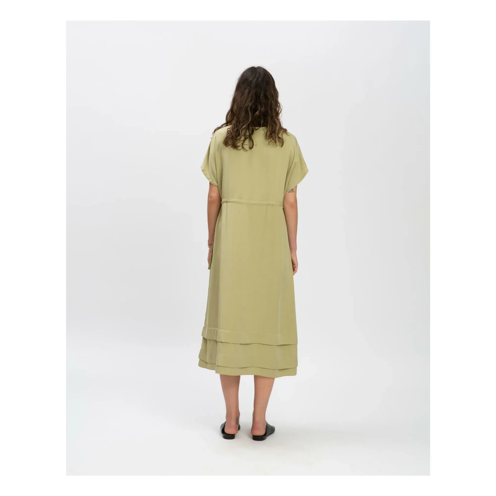 Matona - Tencel elbise | Soluk sarı