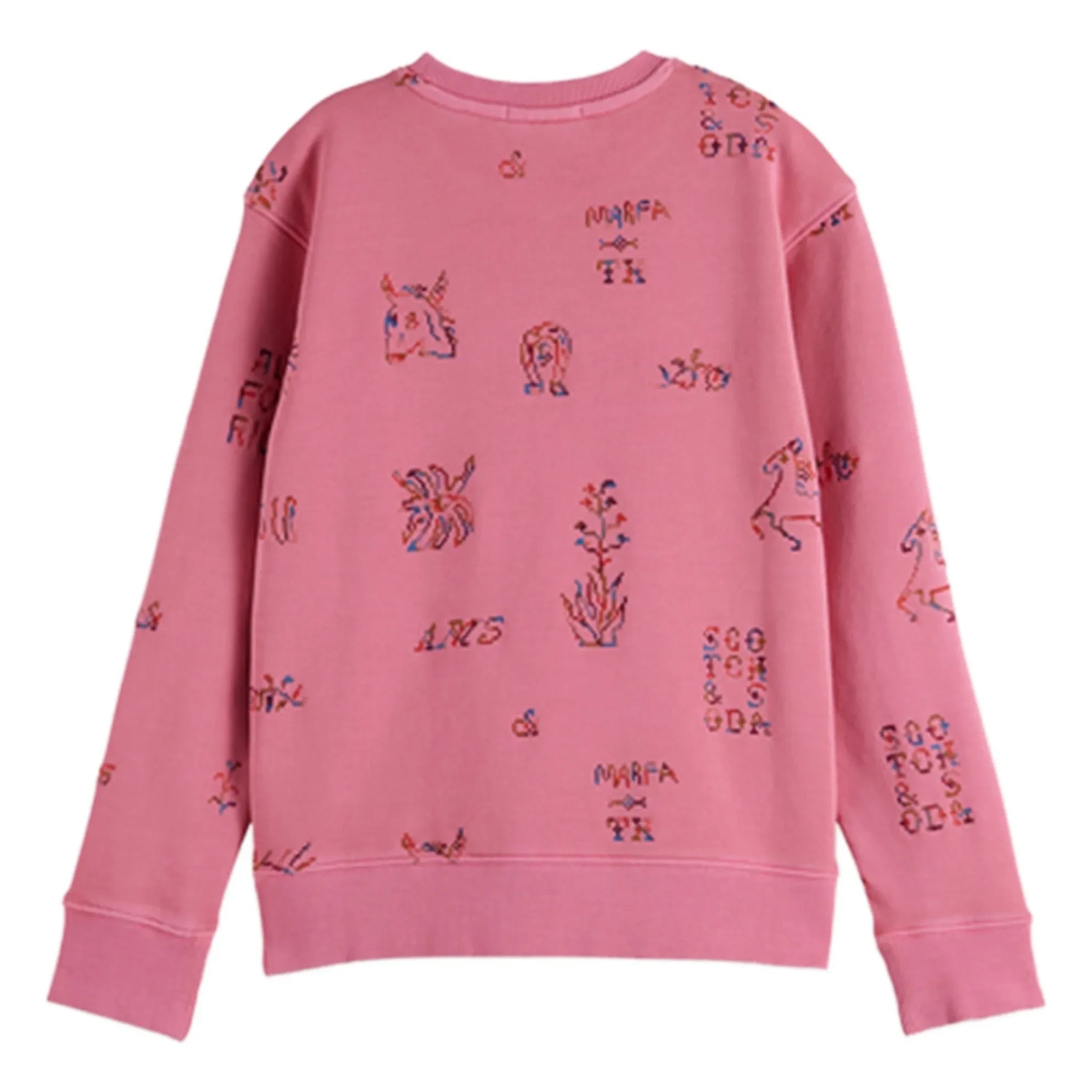 Scotch & Soda - Nakışlı Sweatshirt Atları | Pembe