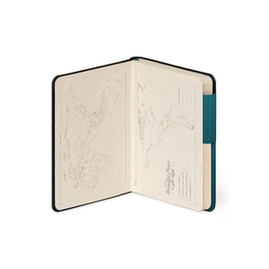Legami - Cuaderno con Páginas en Blanco y Funda Suave Monocromática - Verde Profundo - Mi Cuaderno