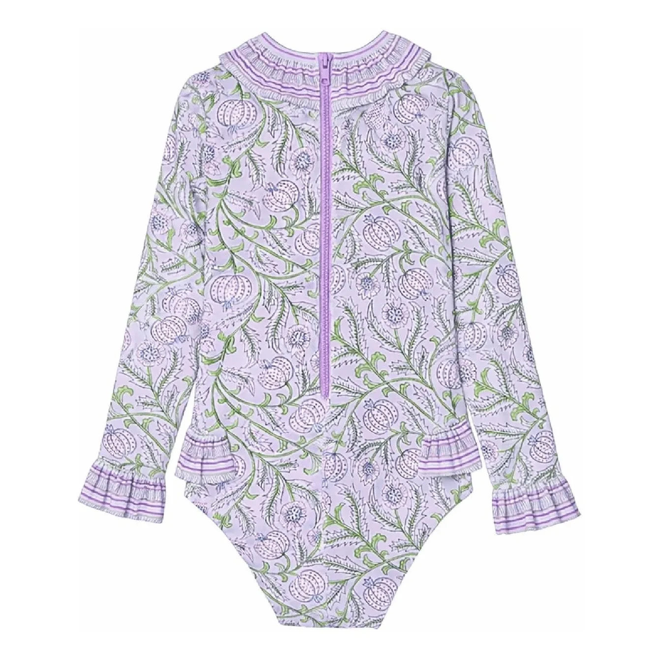 Lison Paris - Poppy Fleuri UV Korumalı Mayo | Lila