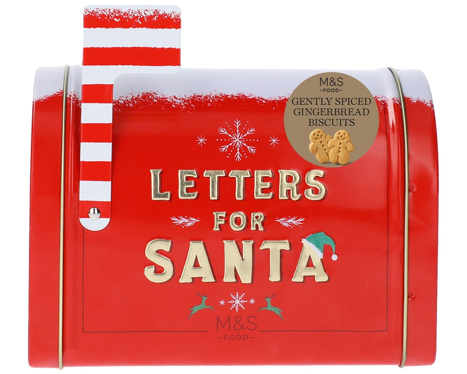 غذاهای M&S - کوکی‌های زنجبیلی نامه‌ها برای بابانوئل