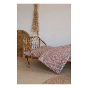 Louise Misha - Nicole Organic Cotton Elastic Fitted Sheet | Orange