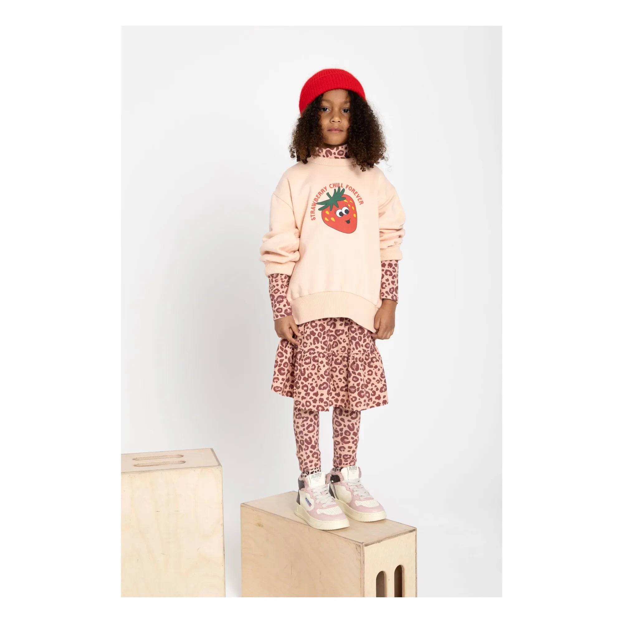 Hundred Pieces - Bisiklet yaka sweatshirt | Soluk Pembe