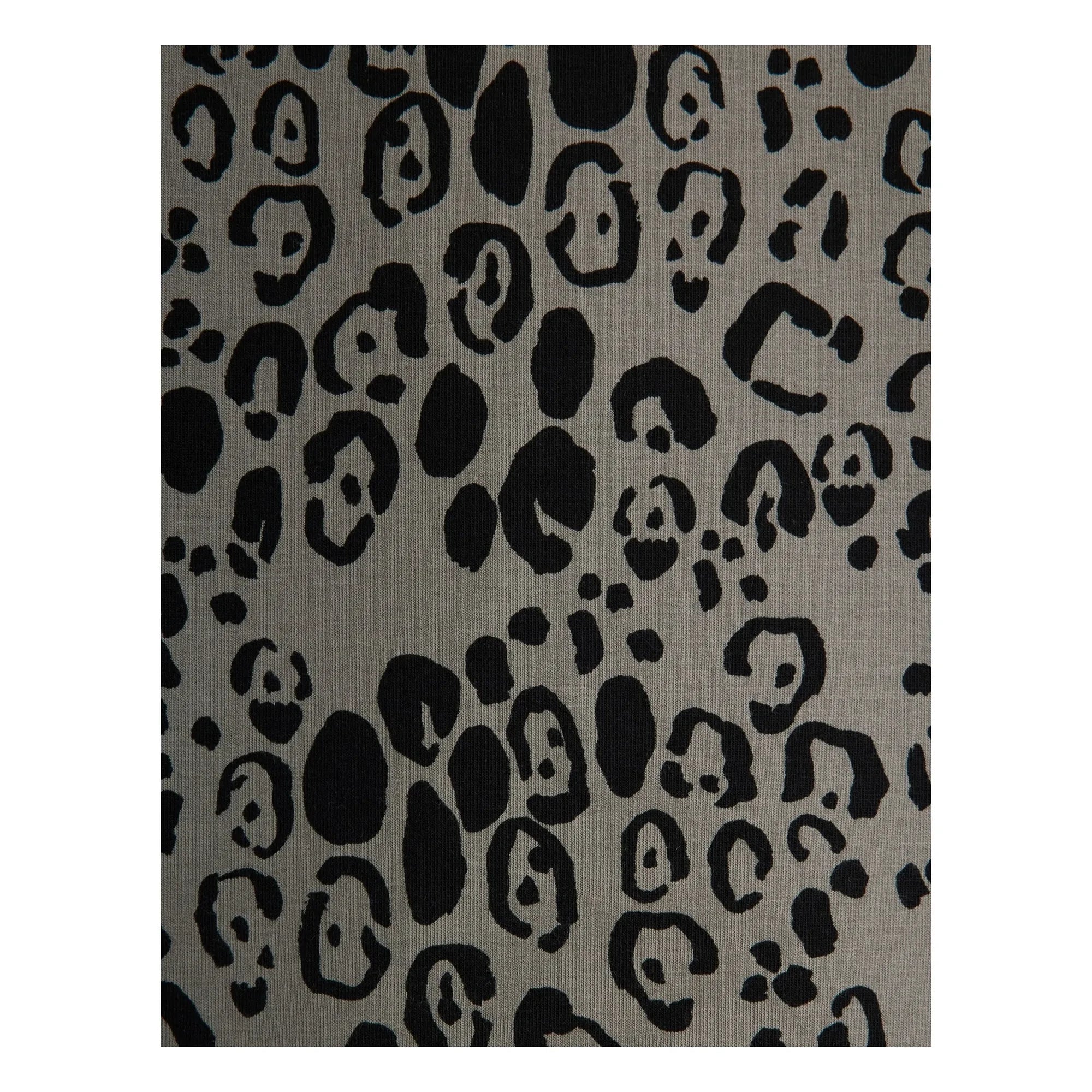 Mini Rodini – Leggings aus Bio-Baumwolle mit Leopardenmuster | Grau