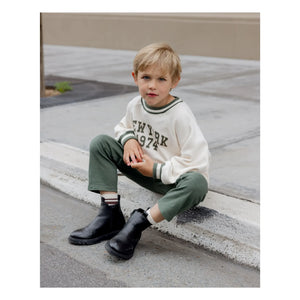 Rylee + Cru - Raglan Sweat New York Mini | Ecru