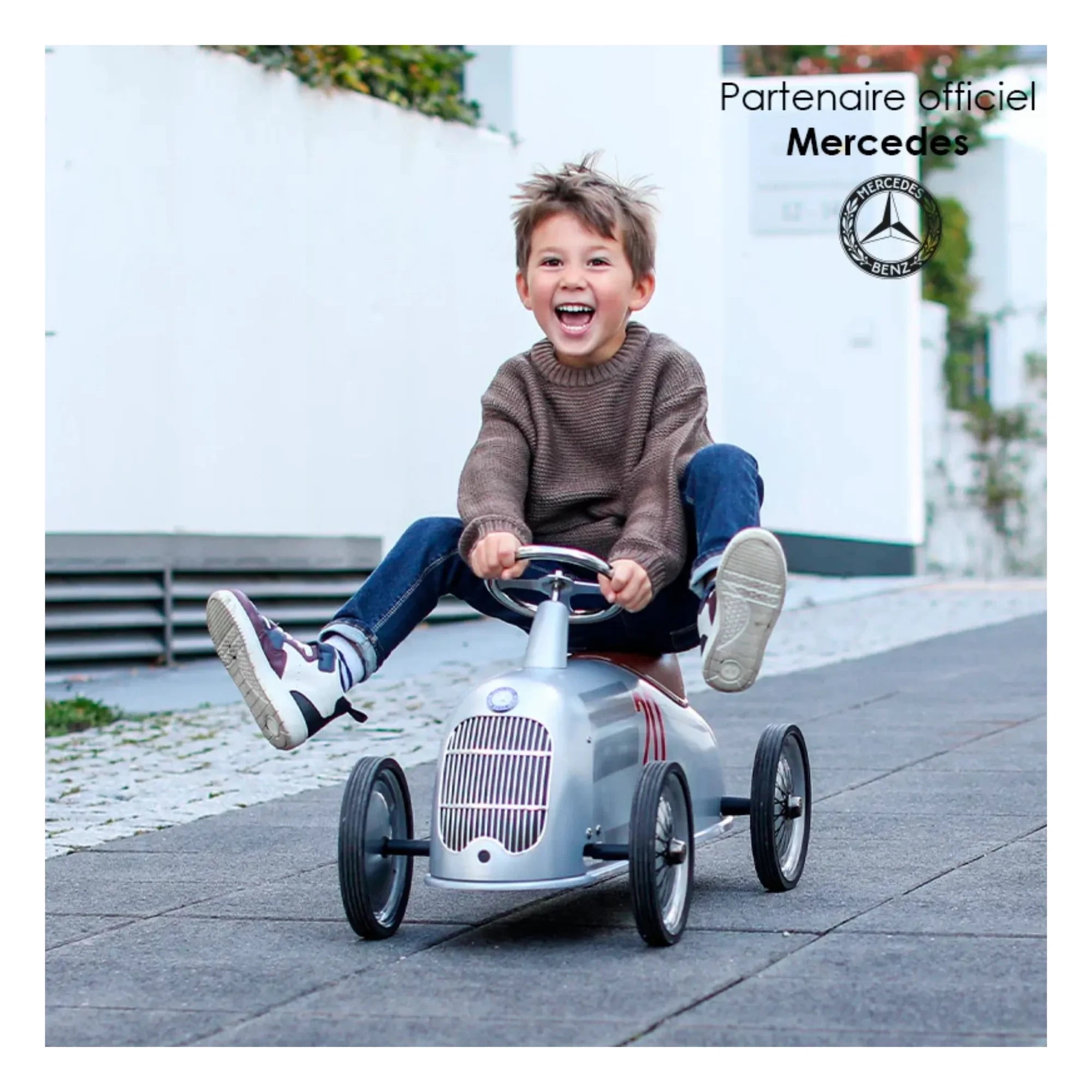 Baghera - Mercedes-Benz Rider Rutschauto | Silber