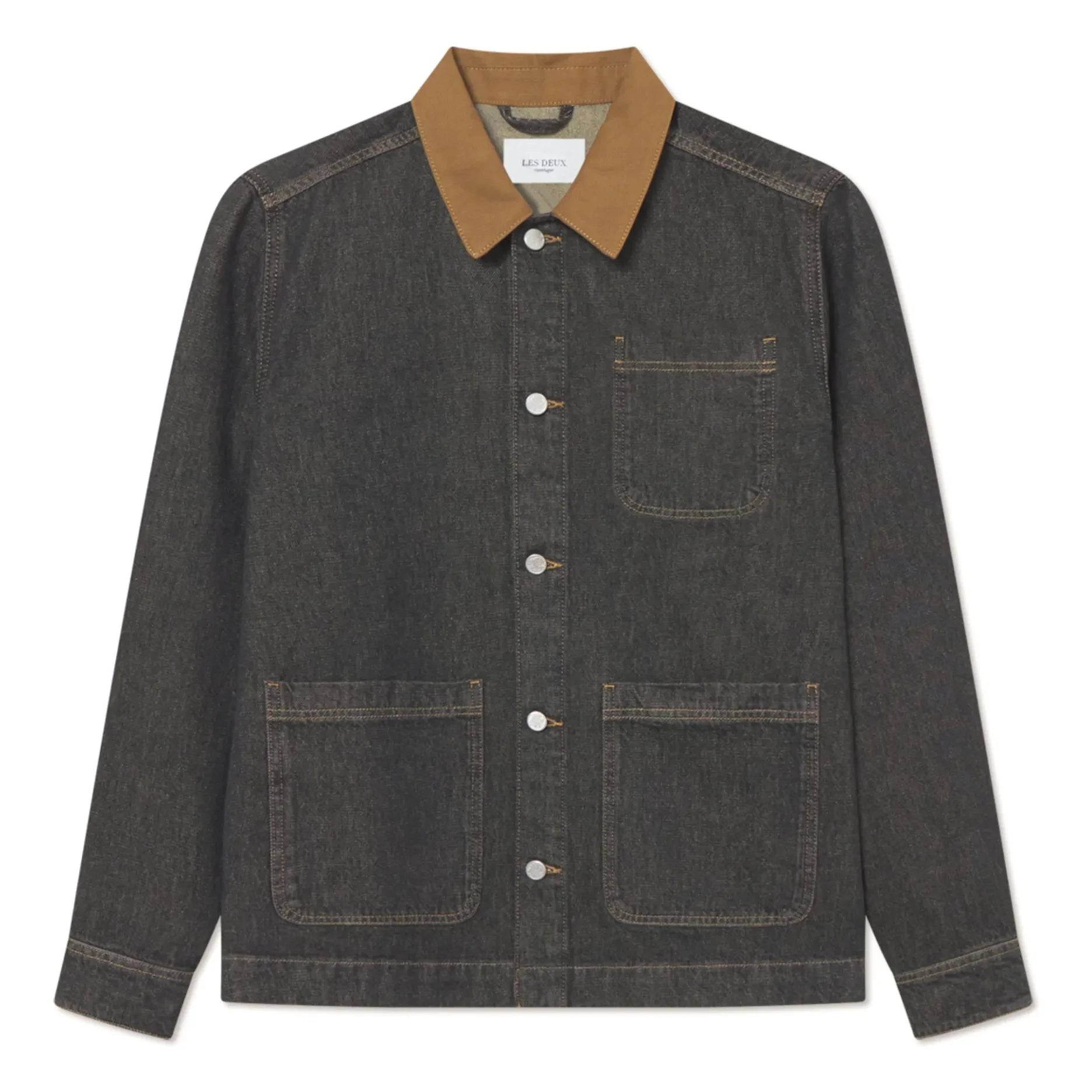 Les Deux - Layton Denim Overshirt | Siyah