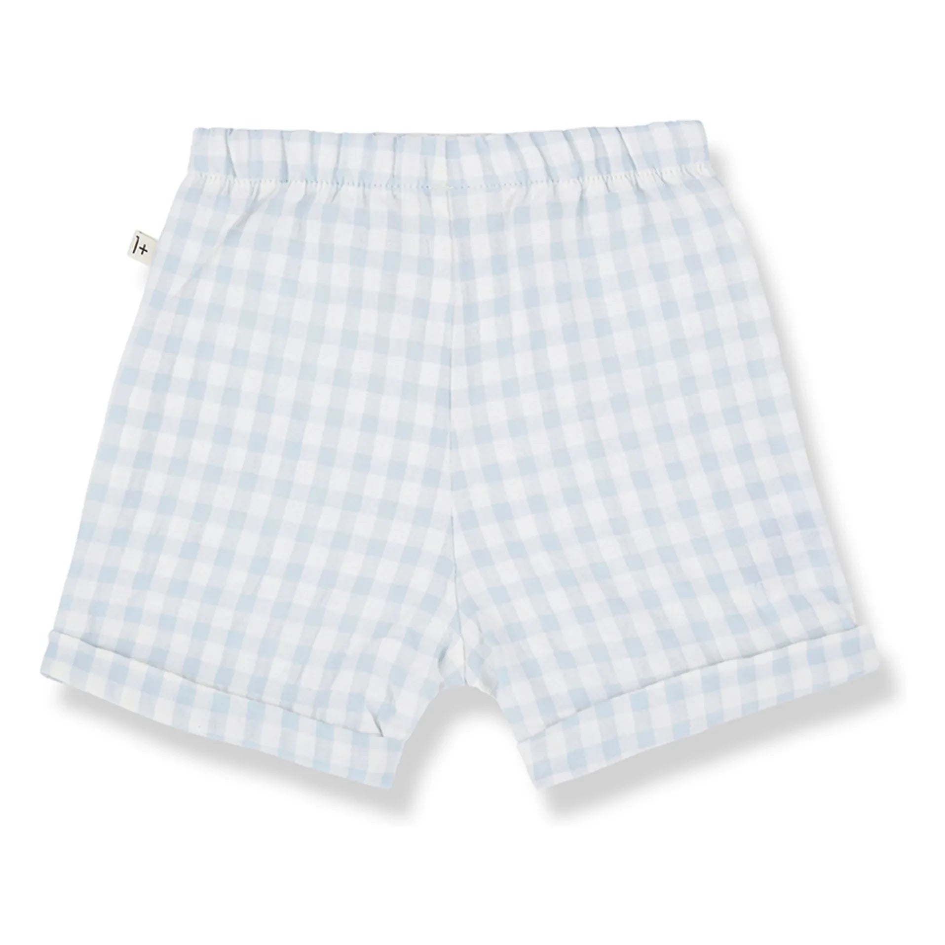 1+ in the family - Bermuda Tinos Vichy Seersucker | Hellblau