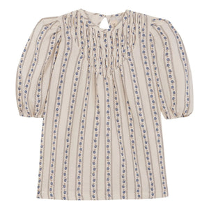 birinit - Sariñena Organic Cotton Floral Dress | Off-White