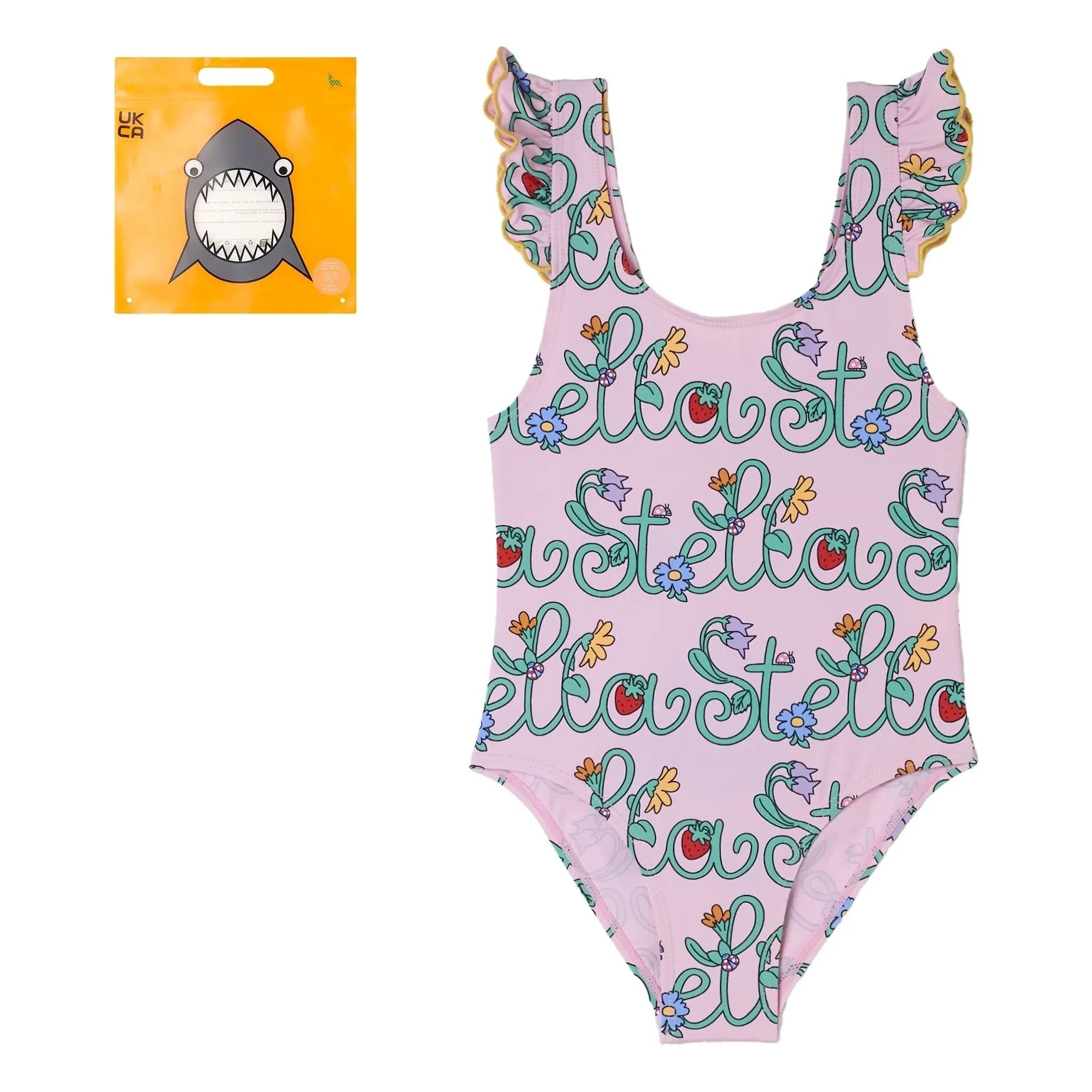 Stella McCartney Kids – Stella Badehose aus recycelten Fasern | Pink