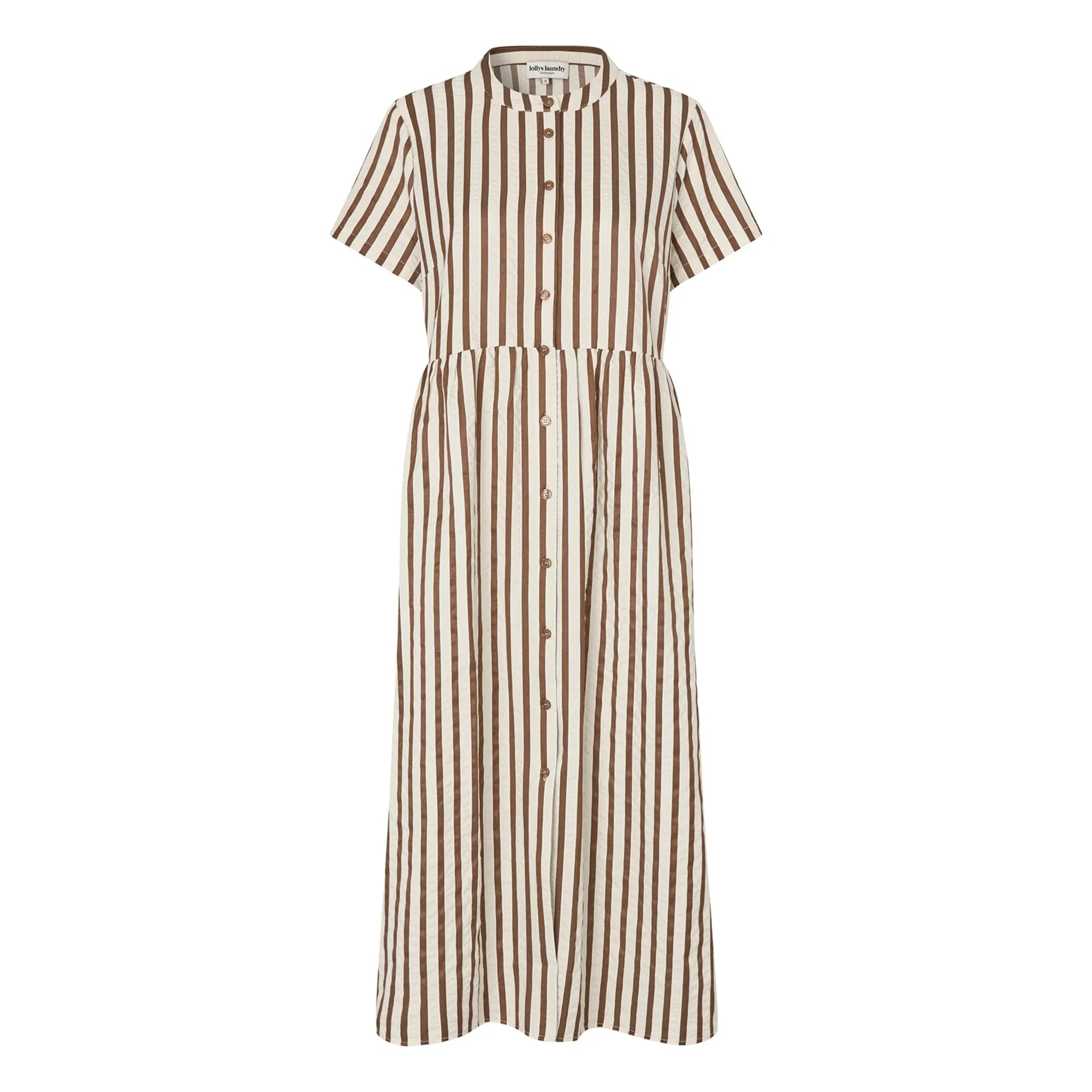 Lollys Laundry - Aliya Baumwollkleid | Mokka