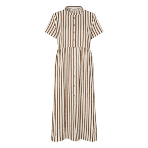 Lollys Laundry - Aliya Baumwollkleid | Mokka