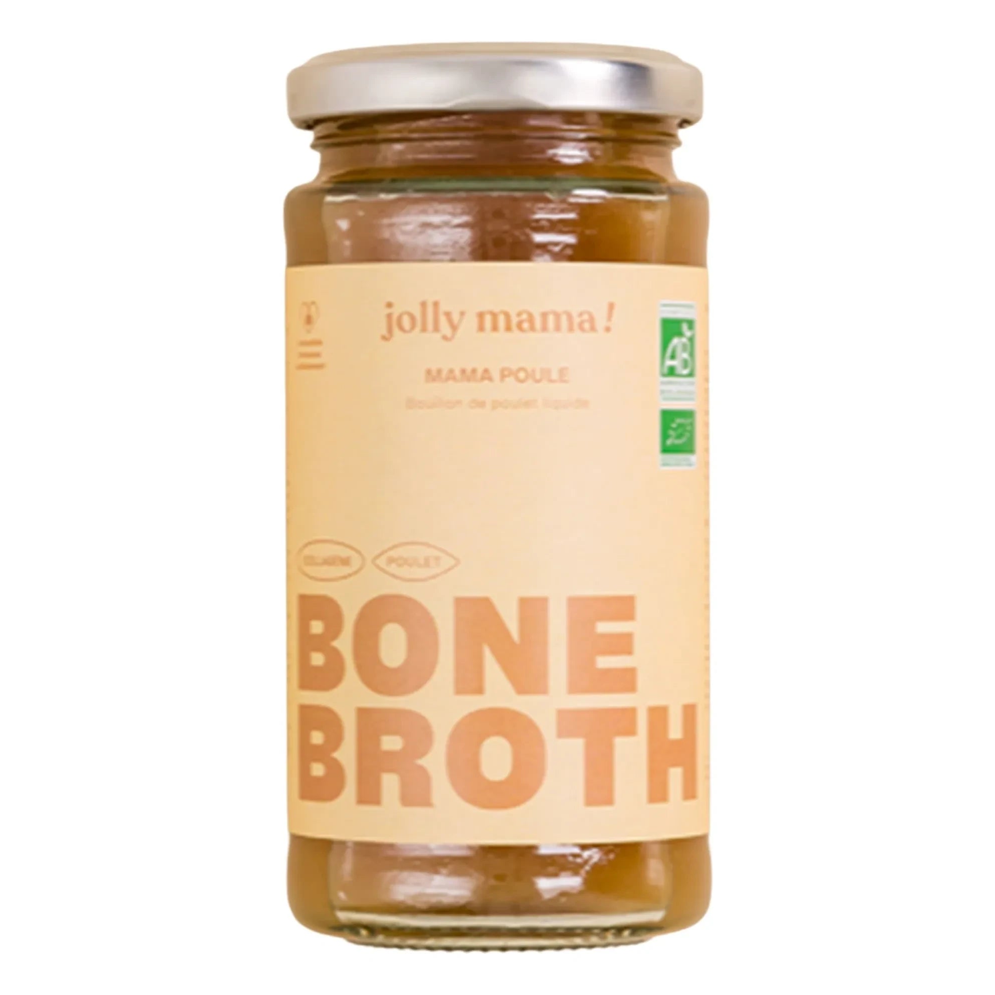 Jolly Mama - Mama Poule tavuk kemik suyu - her biri 240 ml olan 6 kemik suyu
