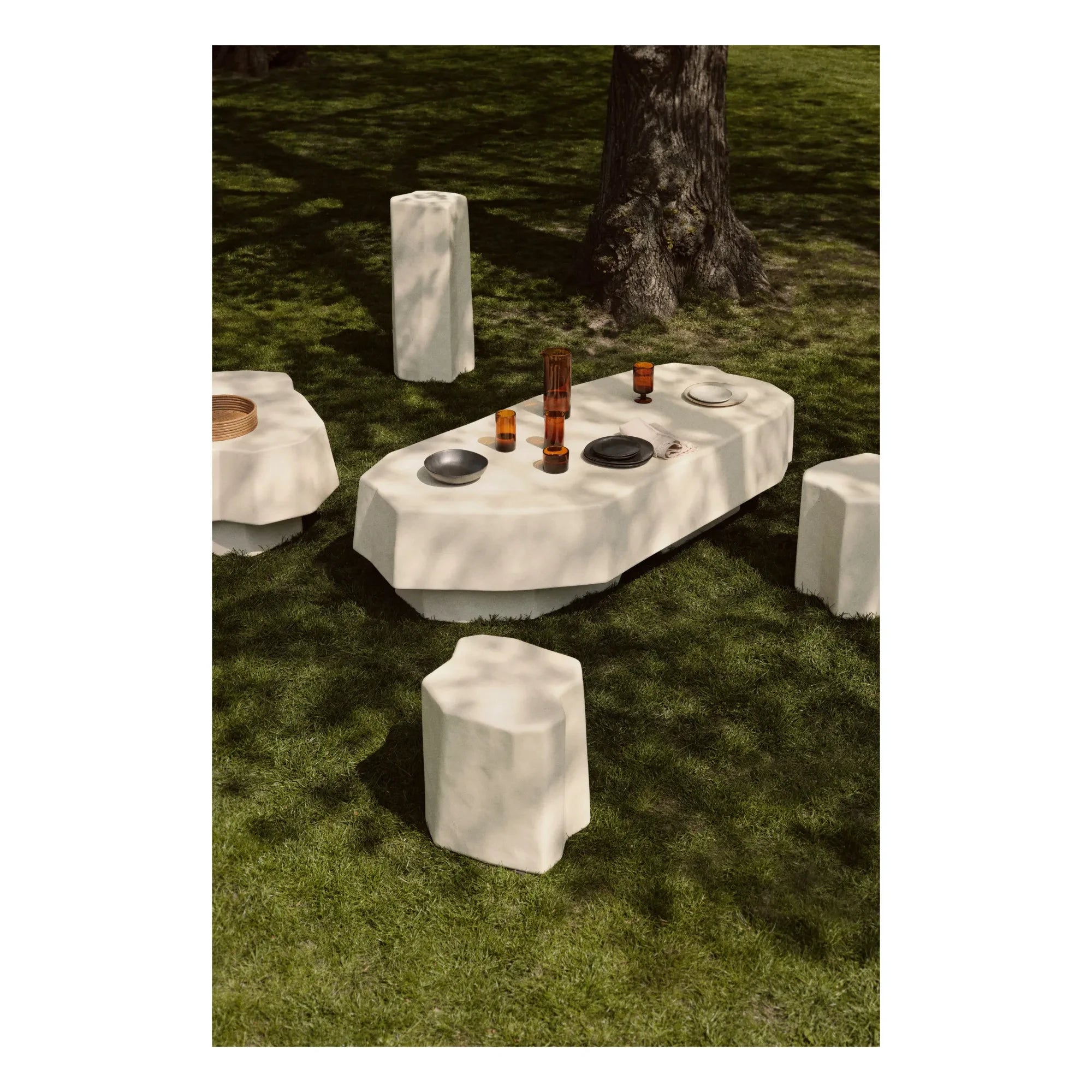 Ferm Living - Staffa Orta Sehpa | Krem