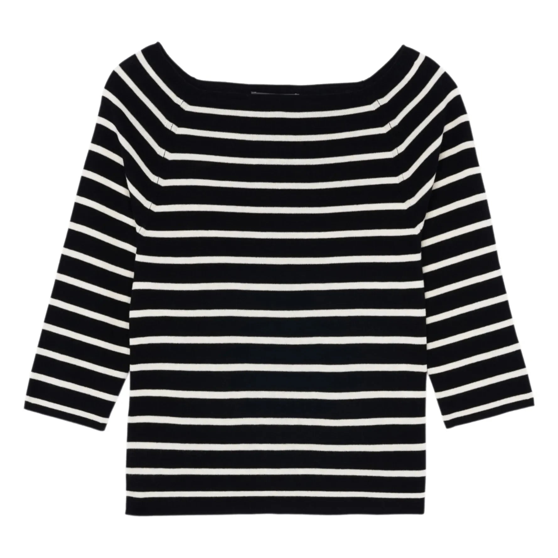 Bompard - Black Top Marinière Silk and Cashmere