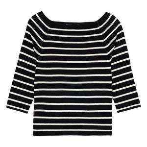 Bompard - Black Top Marinière Silk and Cashmere