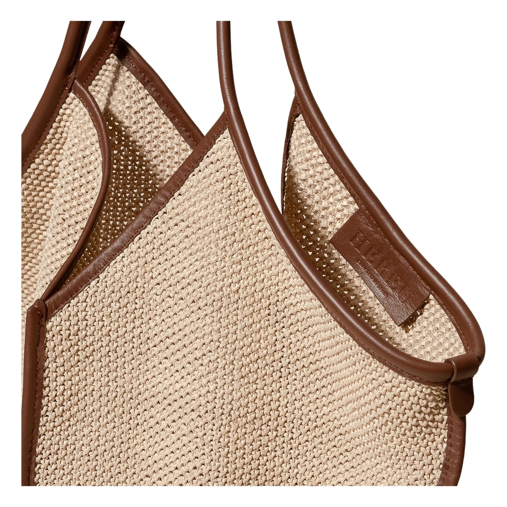 Hereu - Calella Weiche Raffia-Tasche | Beige