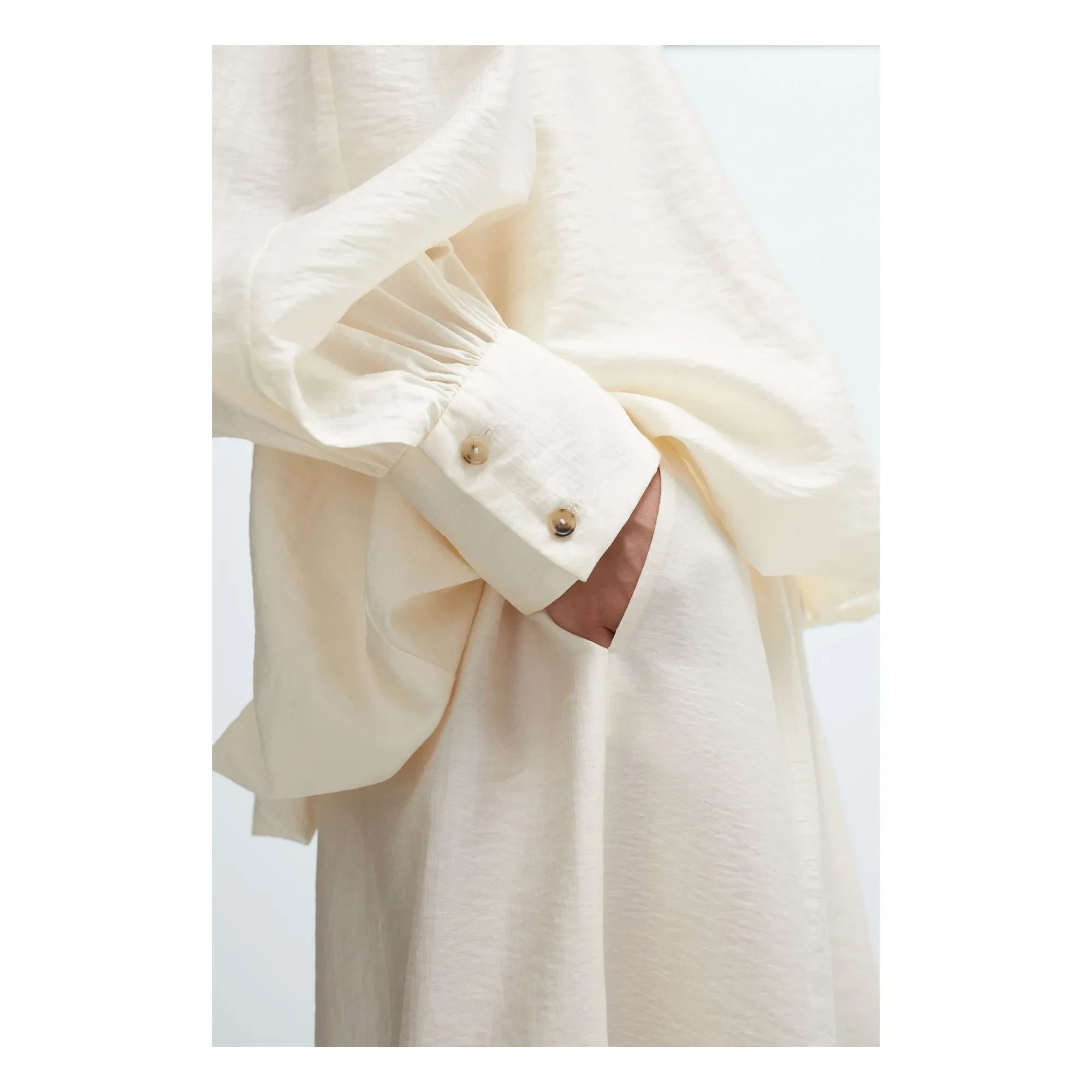 Cordera - Marfil Balloon Sleeve Blouse | Cream