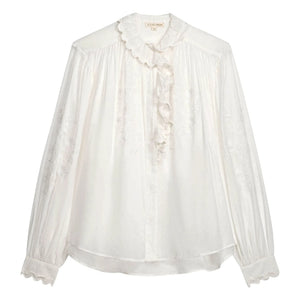 Louise Misha - Cora Organic Cotton Blouse | White