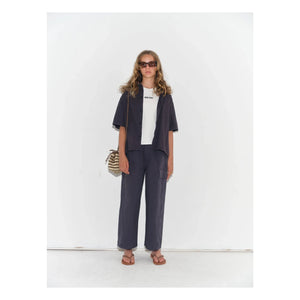Main Story - Large organic cotton shirt | Charcoal grey