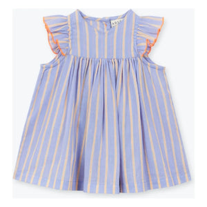Arsène et Les Pipelettes - Striped Organic Cotton Dress | Lavender