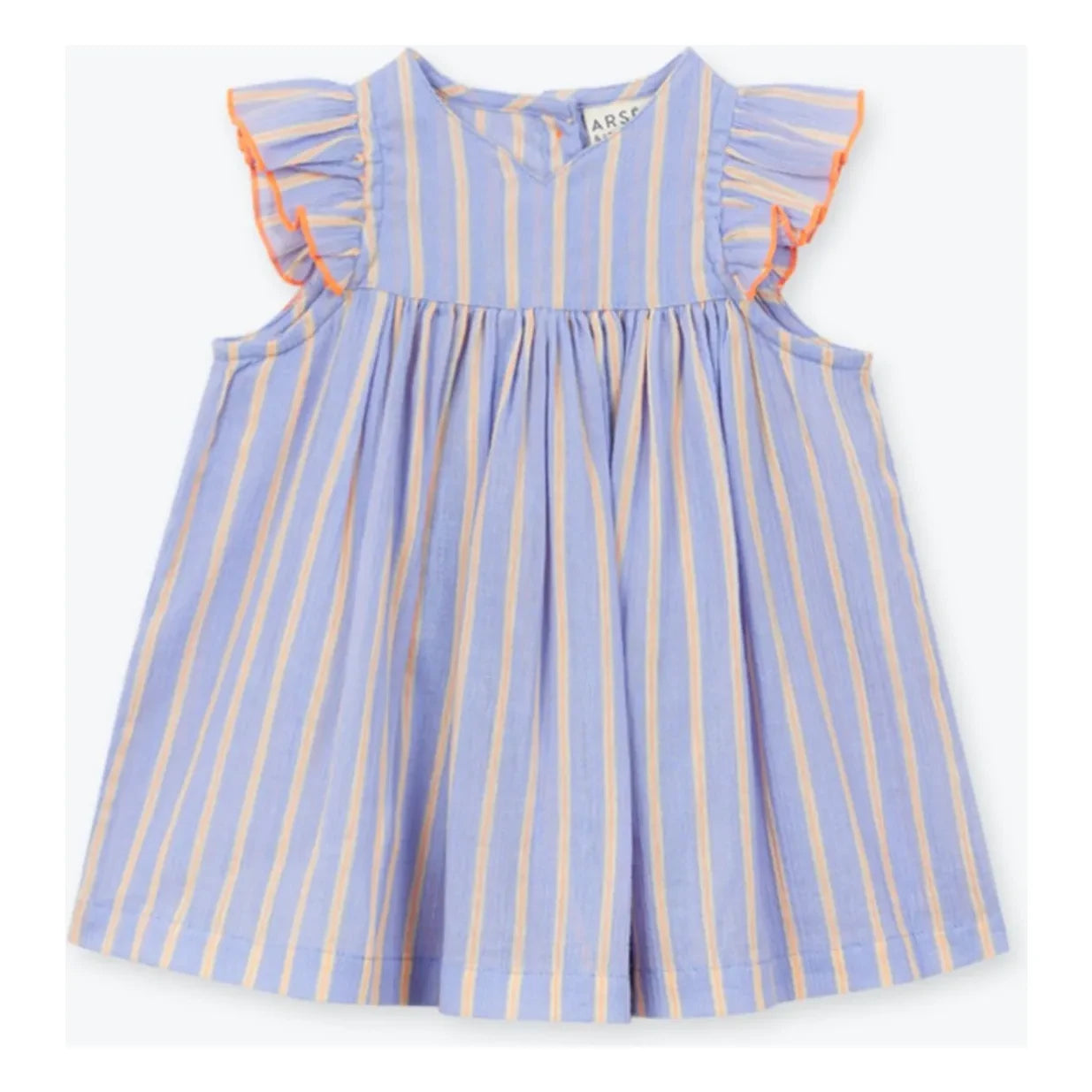 Arsène et Les Pipelettes - Striped Organic Cotton Dress | Lavender