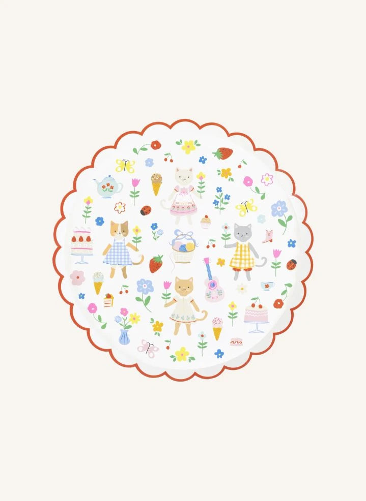 Meri Meri - Kitten Club Plate - Set of 8