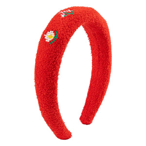 Bobo Choses - Recycelter Faser-Schwamm Stirnband | Rot