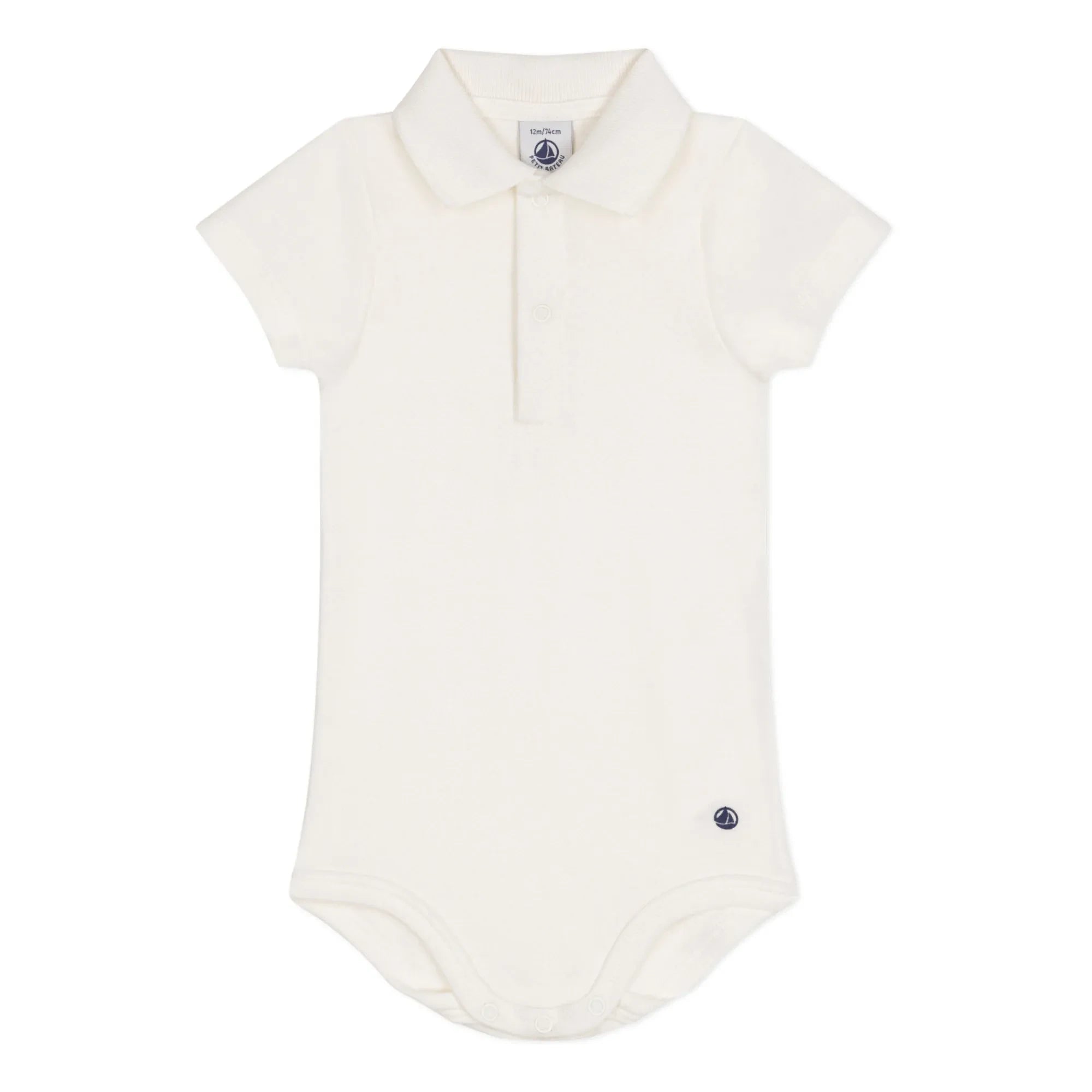 Petit Bateau - Body mit Mileno-Kragen | Weiß