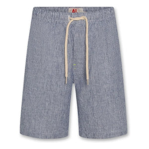AO76 - Gestreifte Leinen-Shorts von Lego | Blau