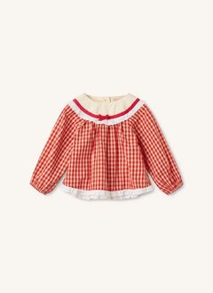 Flöss - Lucia Vichy-Bluse | Rot