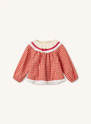 Flöss - Lucia Vichy-Bluse | Rot