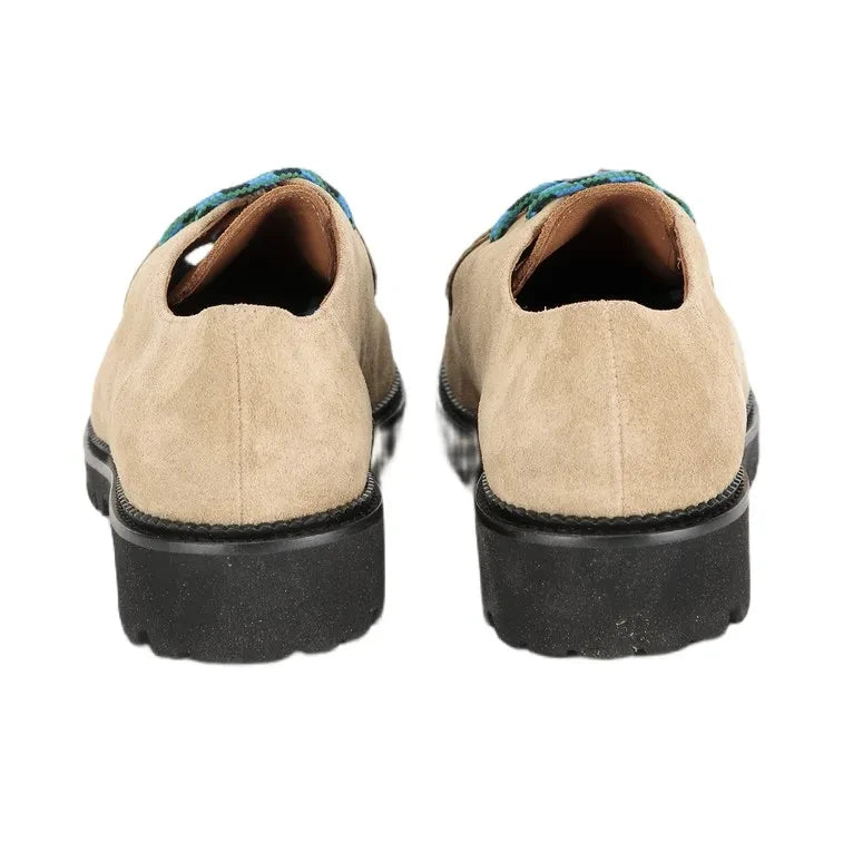 Bobo Choses - Wallabees Renk Bloklu Deri Ayakkabılar | Bej