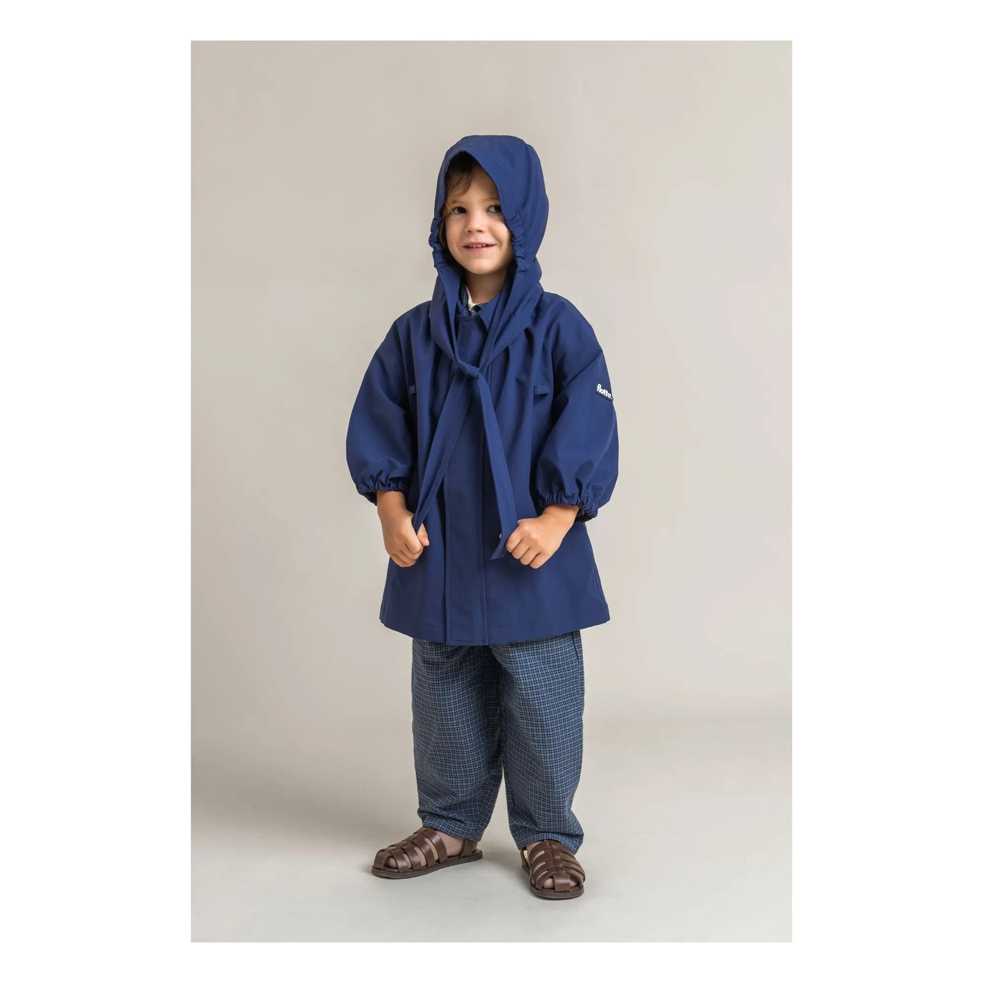 Fluff - Richelito Waterproof Coat | Dark Blue