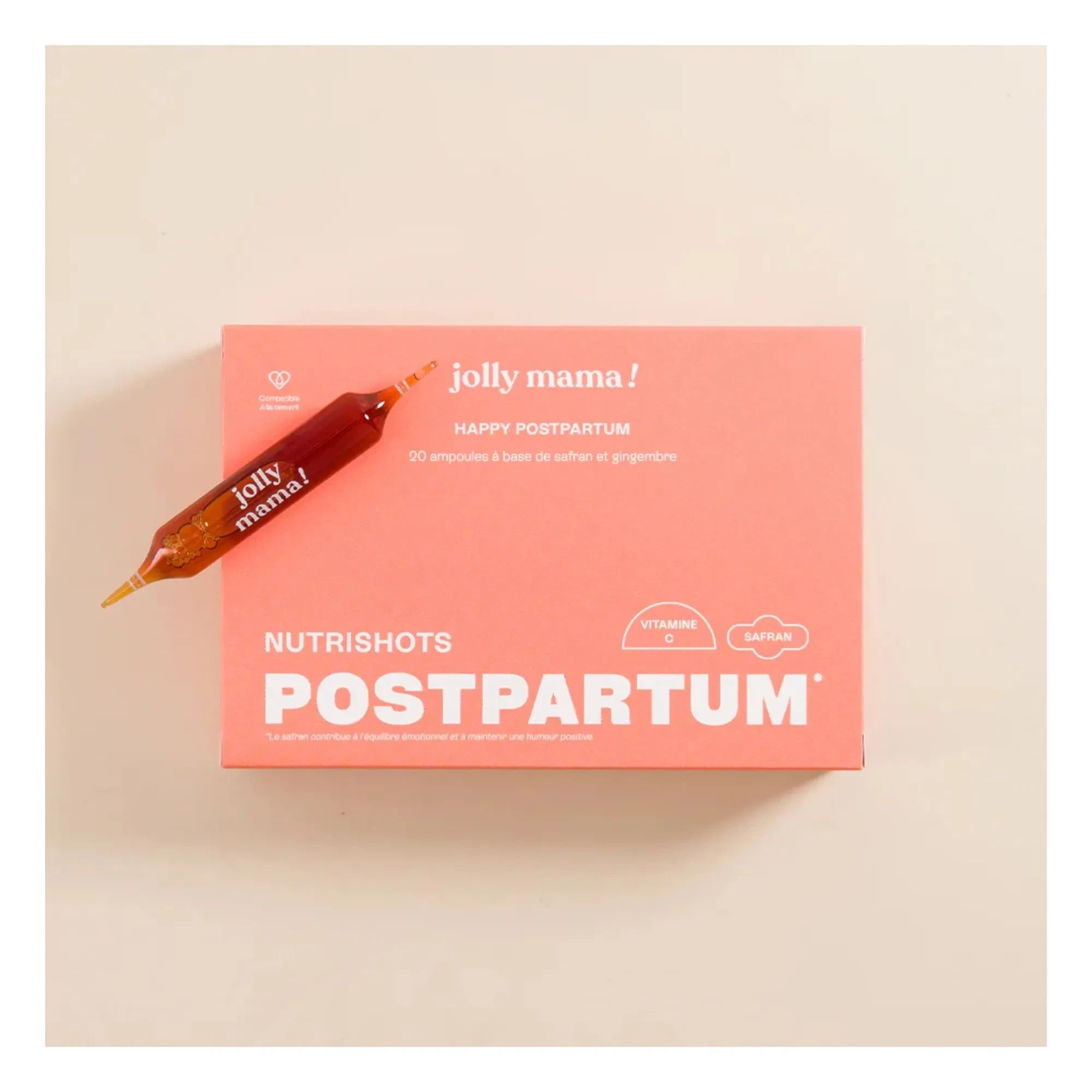 Jolly Mama - Happy Postpartum Dietary Supplement - 20 x 10 ml Ampoules