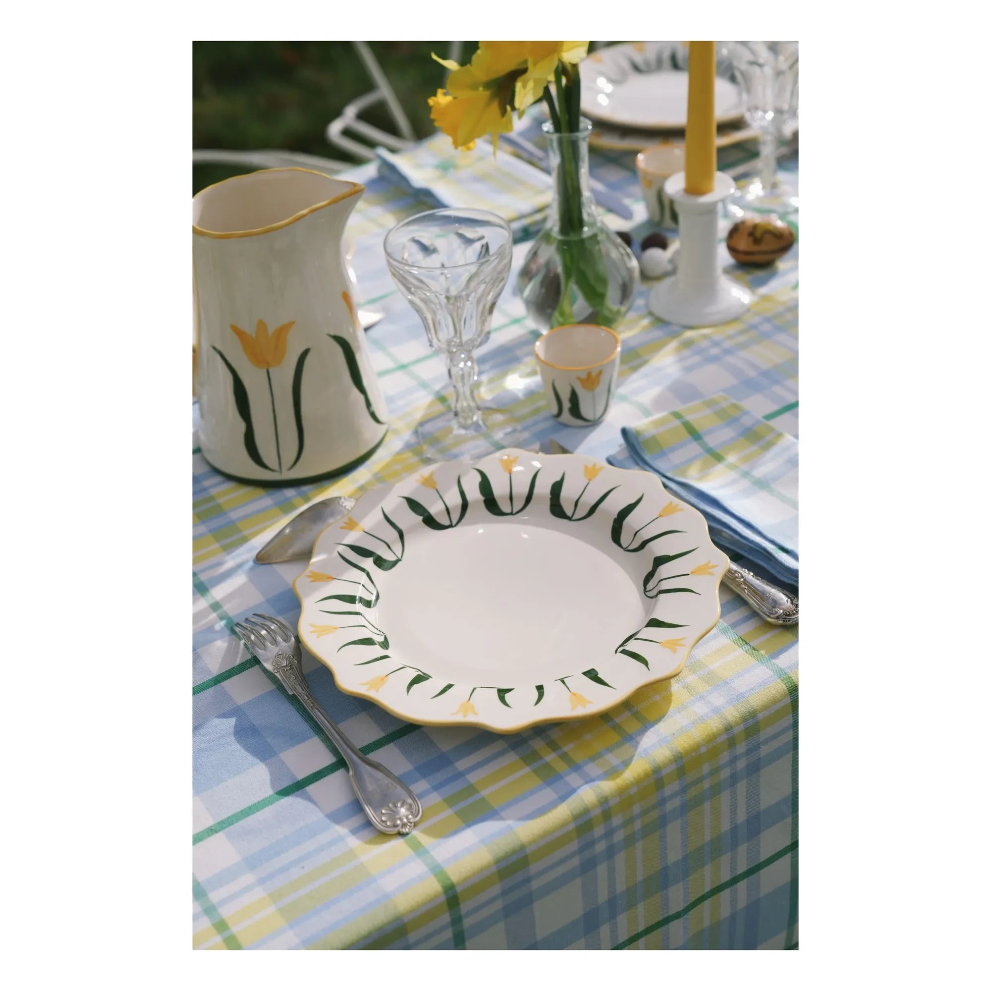 Denise - Fan Fan Plate | Yellow