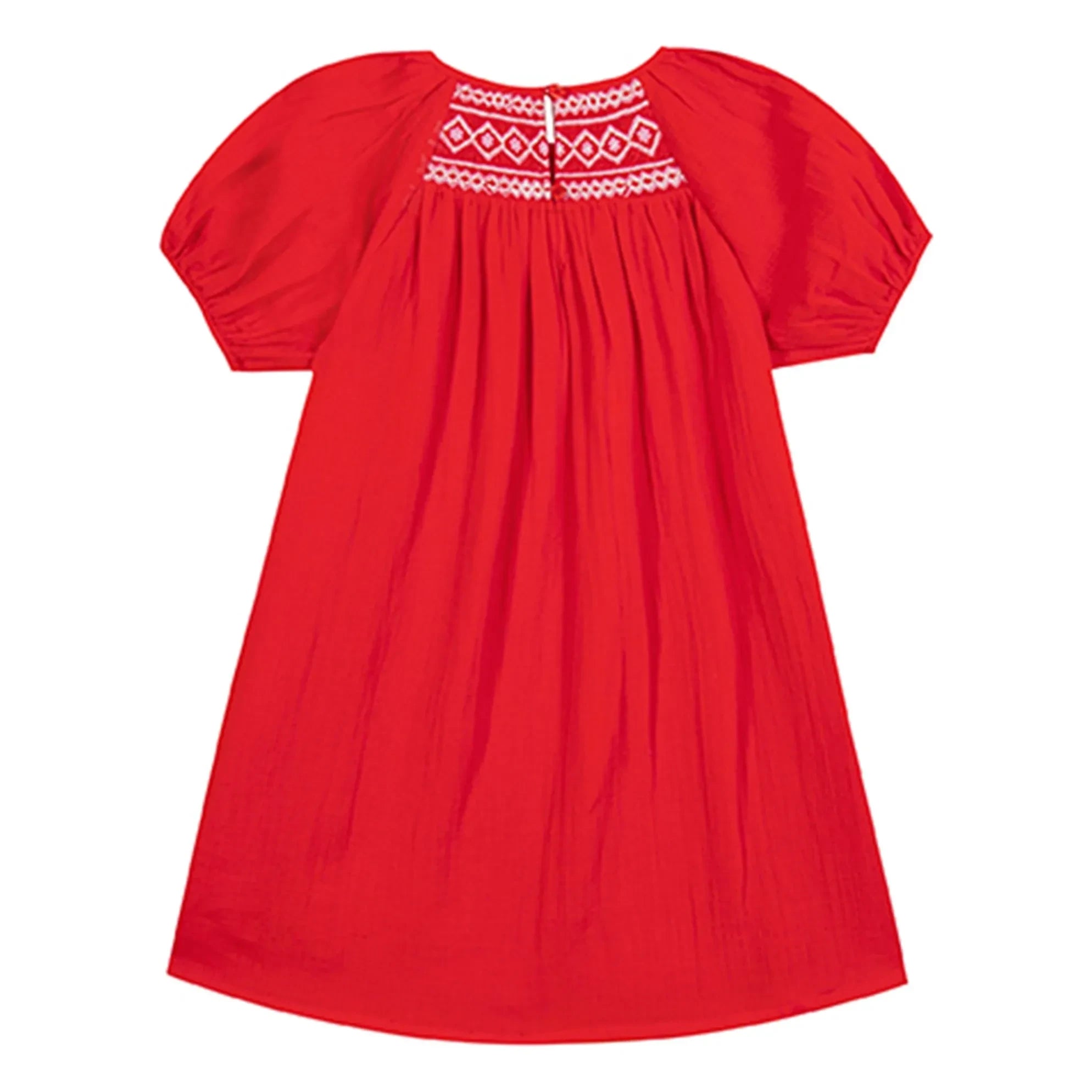 Bonton - Nala gerafftes Kleid | Vermillion