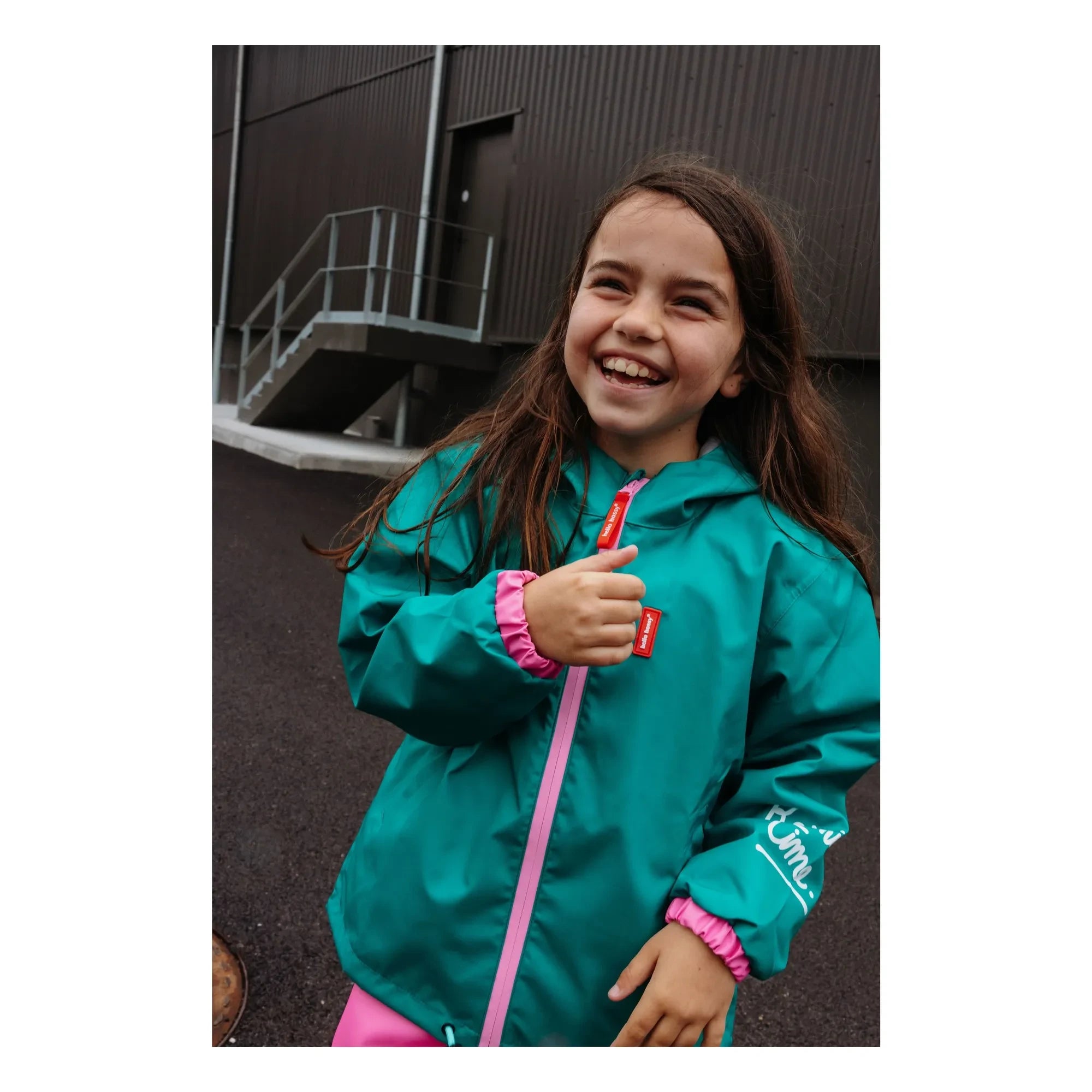Hello Hossy - Waterproof Jacket | Turquoise