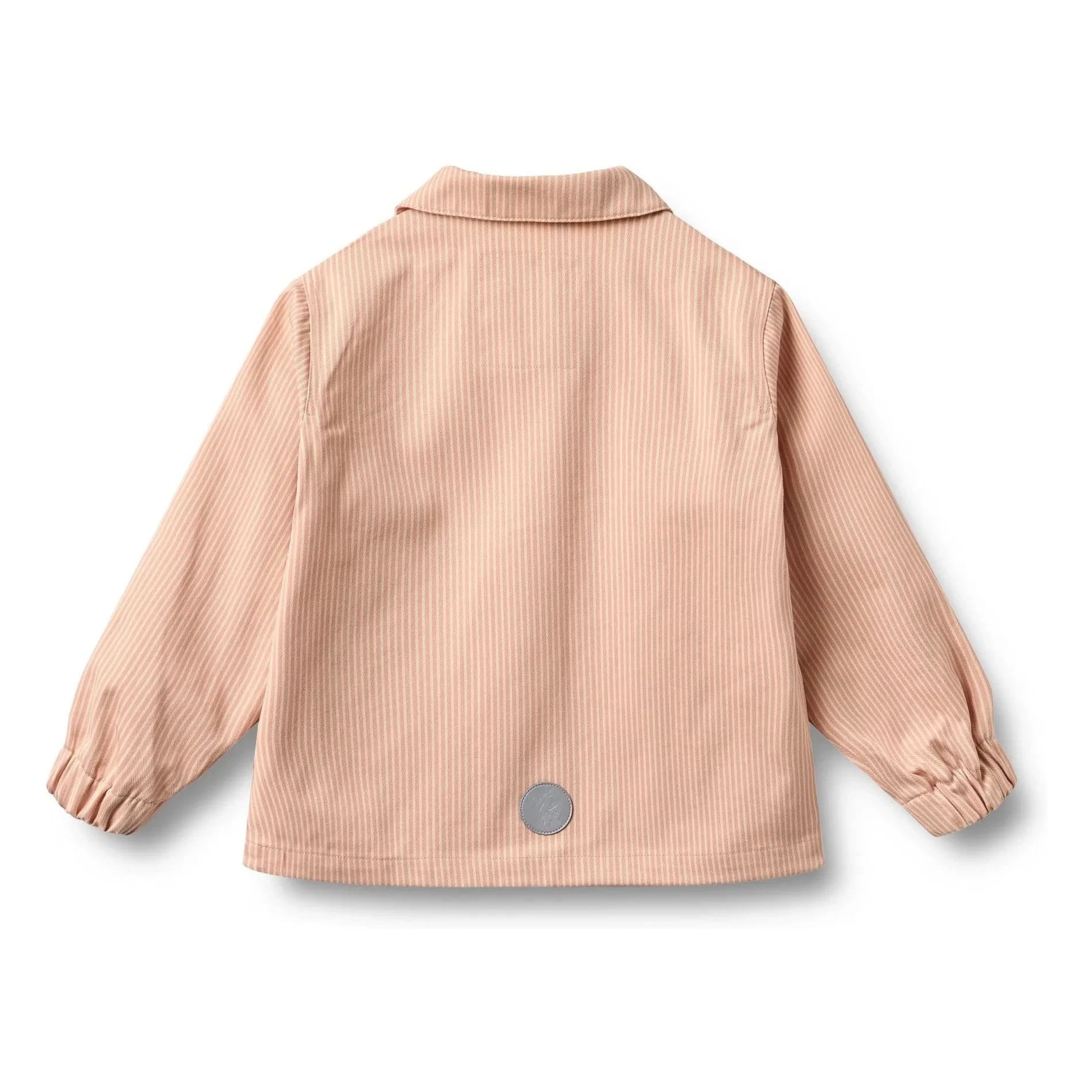 Weizen - Gestreifte Bio-Baumwolljacke Bofo | Pfirsich