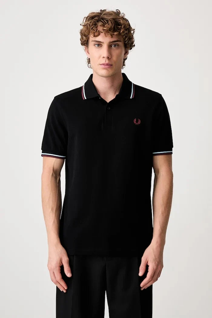 Fred Perry pamuklu yakalı erkek tişört