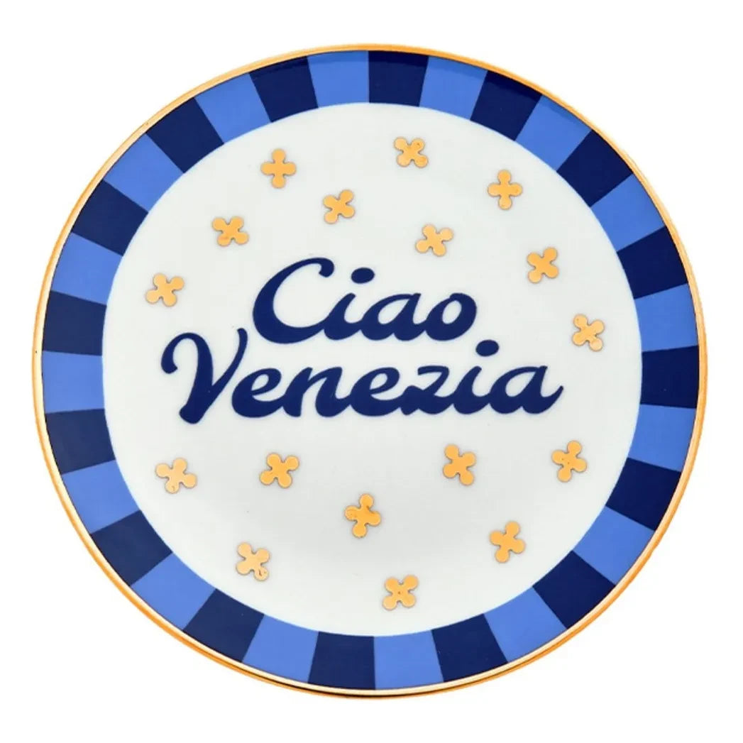 Bitossi - Ciao Venezia Teller | Blau