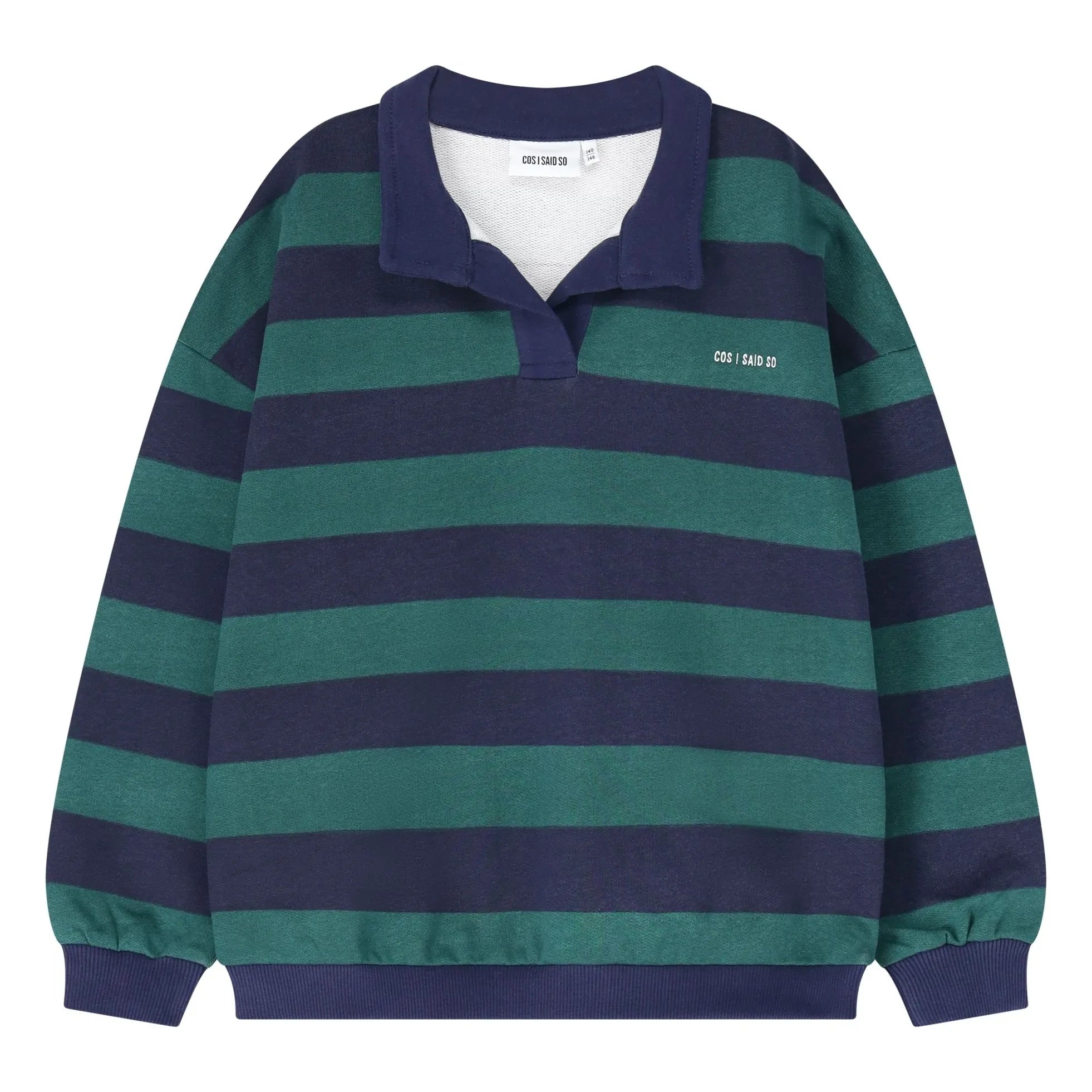 Cos I Said So – Gestreiftes Poloshirt aus Bio-Baumwolle | Marineblau