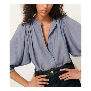 Sessùn - Bluse A-Linie | Blau