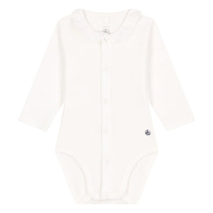 Petit Bateau - Beyaz Beden Yaka