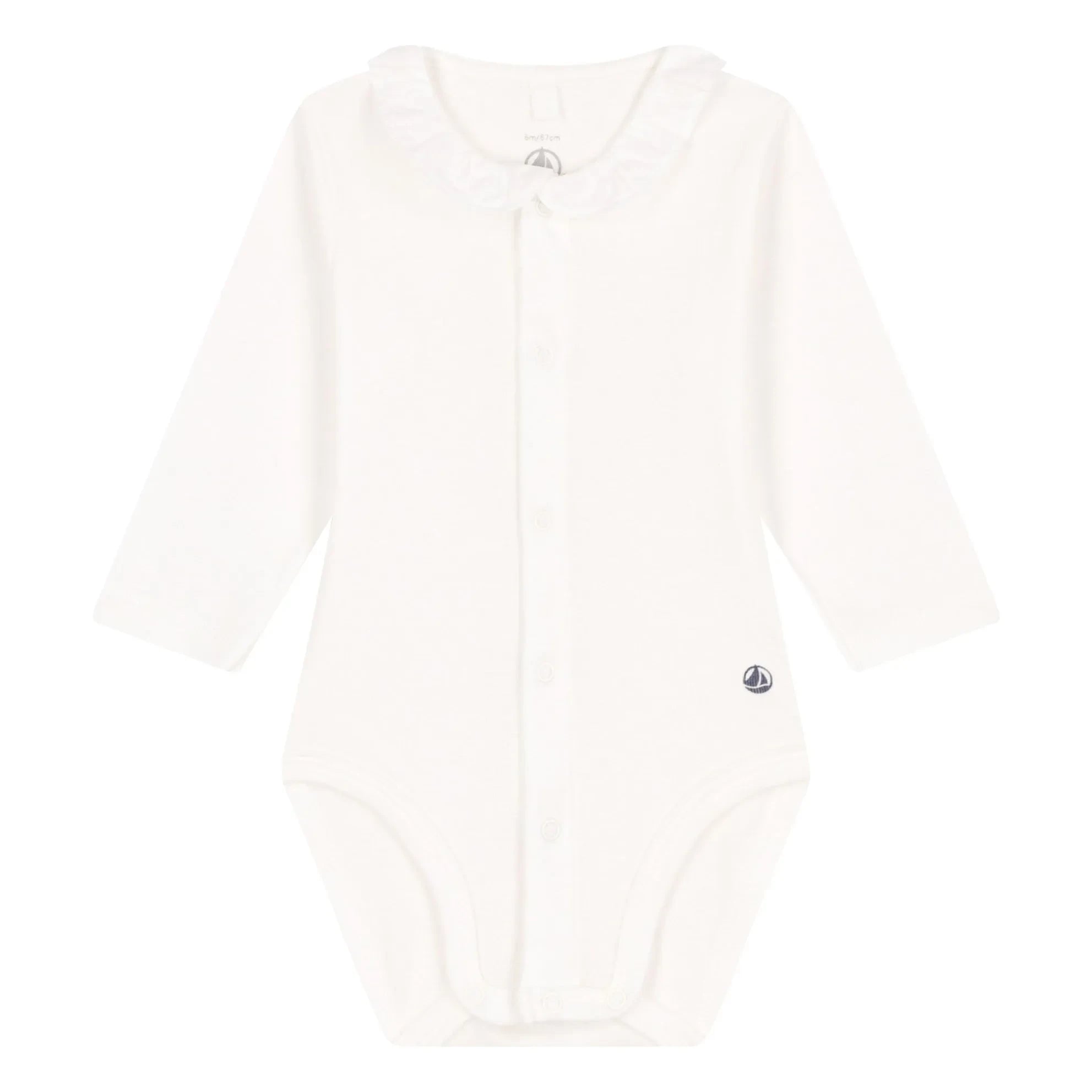 Petit Bateau - Beyaz Beden Yaka