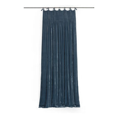 Le Monde Sauvage - Istanbul Blue Silk Velvet Curtain