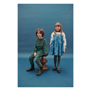 Emile et Ida - Gestreiftes Sweatshirt aus Bio-Baumwolle | Grün