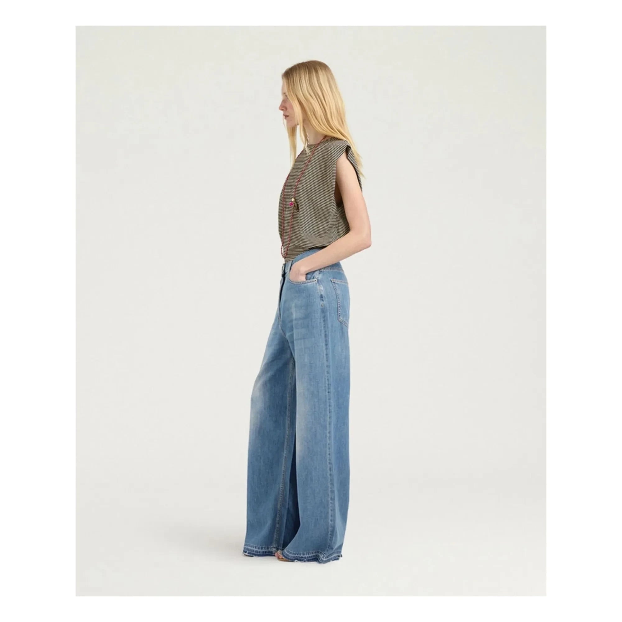 Momoni - Jean Aoki Baumwolle | Blau
