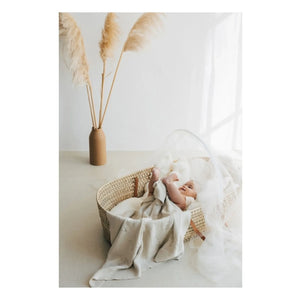 Babyshower - Natural Hasır Beşik